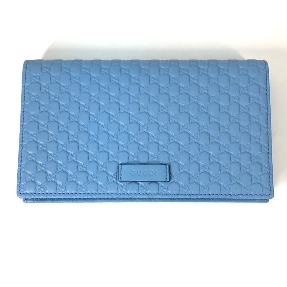 GUCCI Blue Leather Wallet - Picture 1 of 16